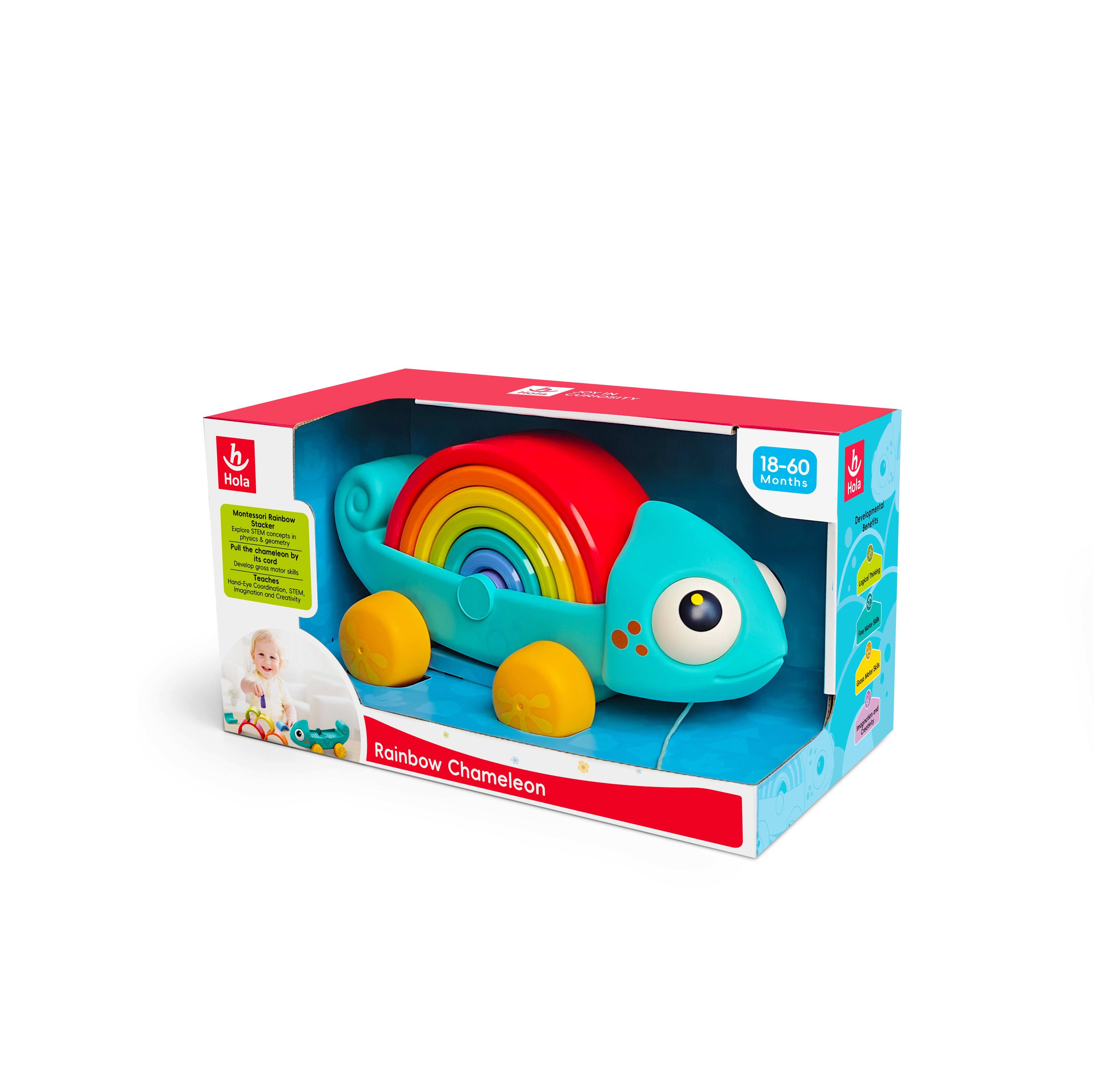 Rainbow Chameleon Learning Activity Toy for Toddlers in Kuwait